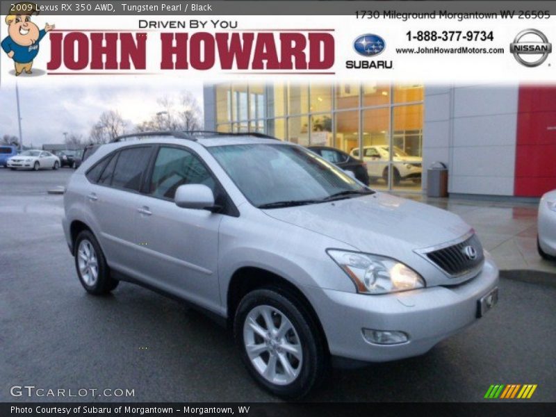Tungsten Pearl / Black 2009 Lexus RX 350 AWD