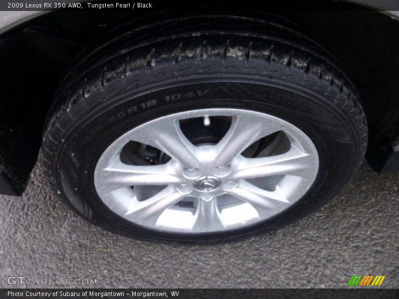 Tungsten Pearl / Black 2009 Lexus RX 350 AWD