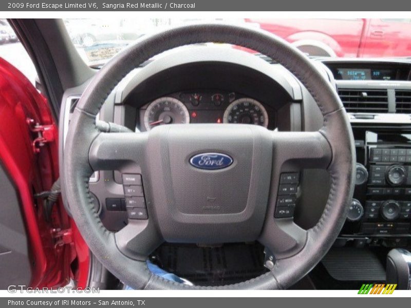 Sangria Red Metallic / Charcoal 2009 Ford Escape Limited V6