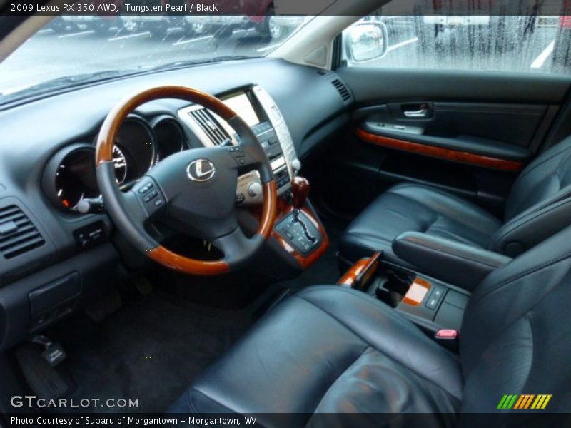 Tungsten Pearl / Black 2009 Lexus RX 350 AWD