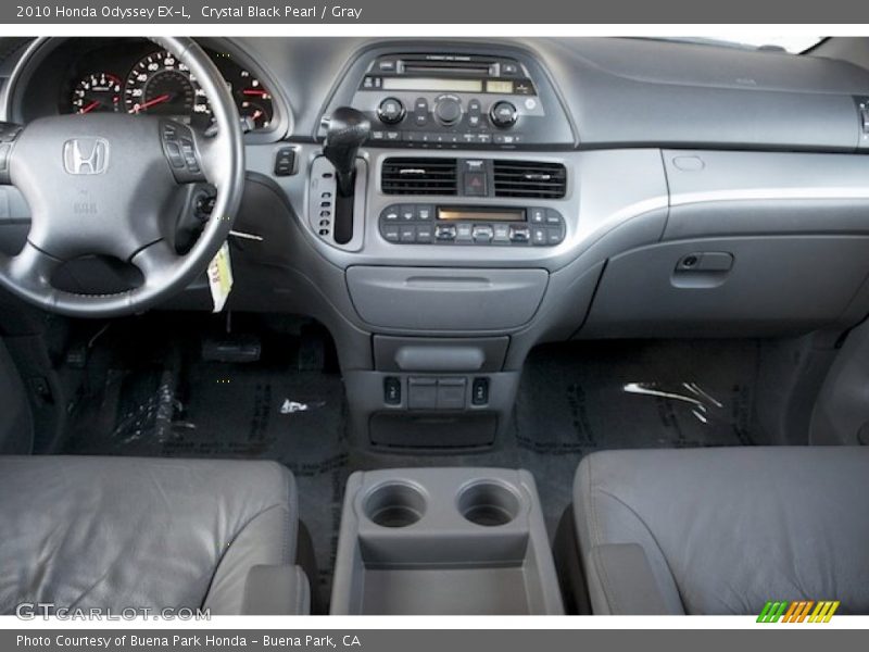 Crystal Black Pearl / Gray 2010 Honda Odyssey EX-L