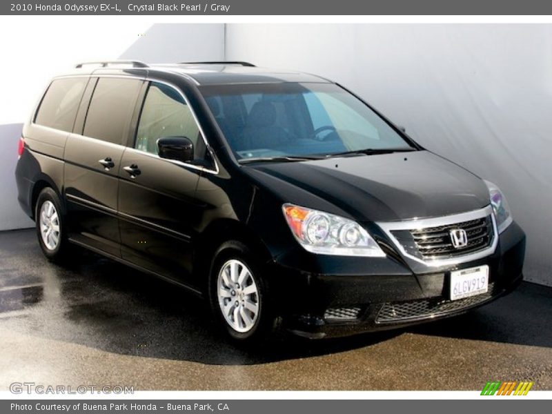 Crystal Black Pearl / Gray 2010 Honda Odyssey EX-L