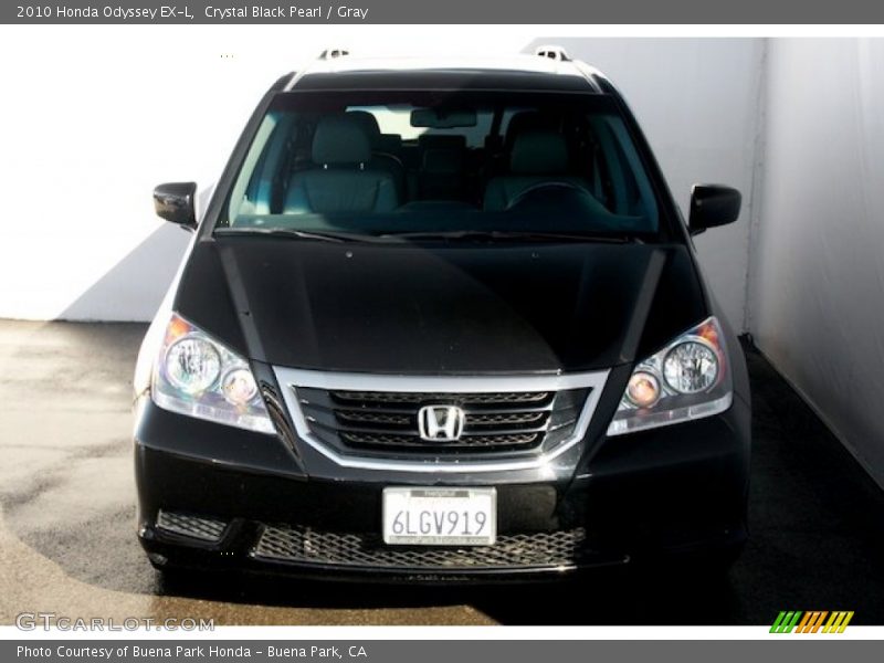 Crystal Black Pearl / Gray 2010 Honda Odyssey EX-L