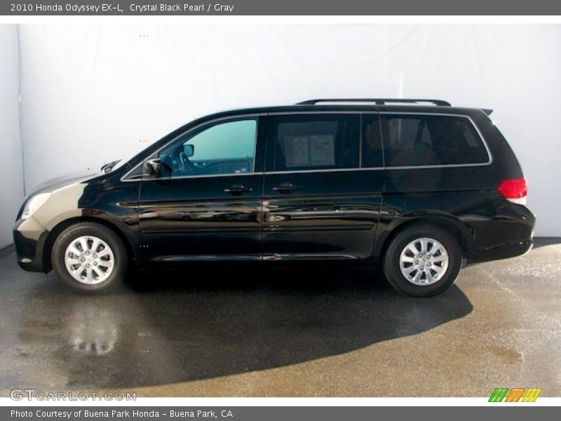 Crystal Black Pearl / Gray 2010 Honda Odyssey EX-L