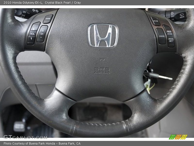 Crystal Black Pearl / Gray 2010 Honda Odyssey EX-L