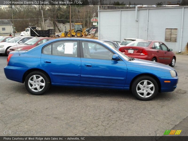 Tidal Wave Blue / Gray 2004 Hyundai Elantra GLS Sedan