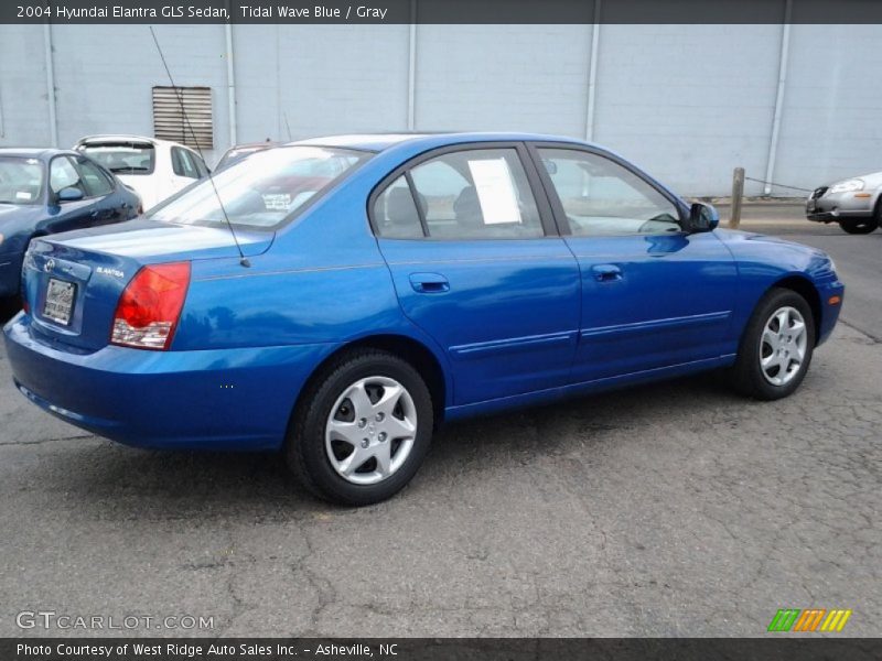Tidal Wave Blue / Gray 2004 Hyundai Elantra GLS Sedan