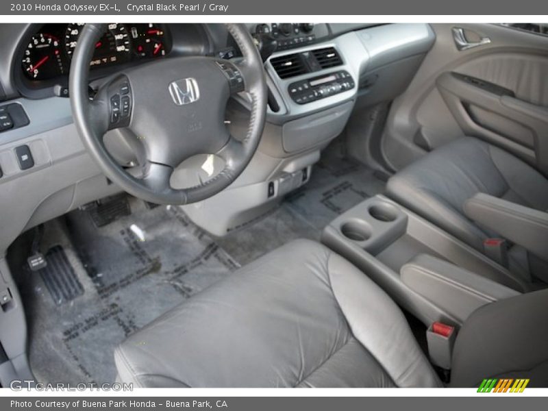 Crystal Black Pearl / Gray 2010 Honda Odyssey EX-L