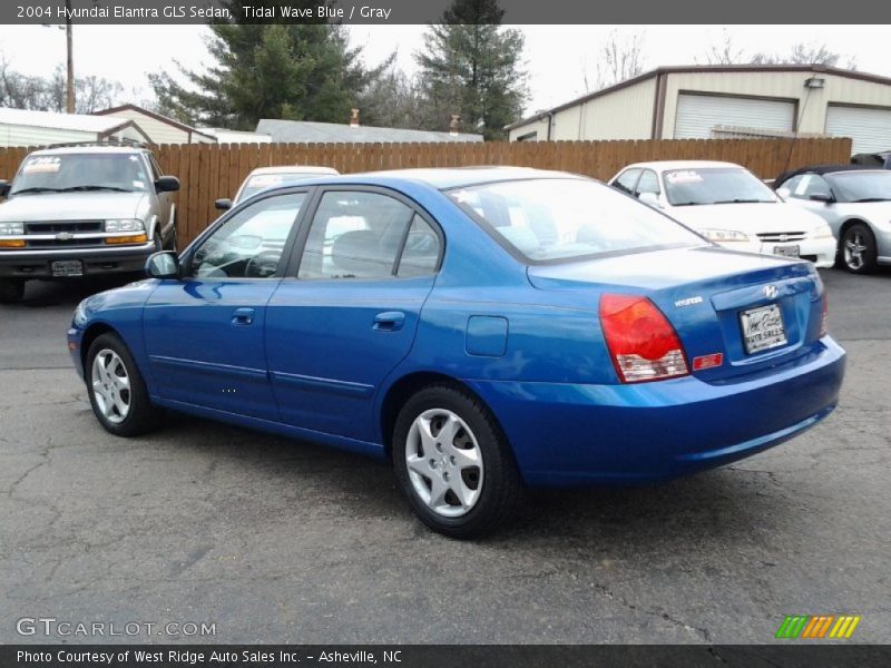 Tidal Wave Blue / Gray 2004 Hyundai Elantra GLS Sedan