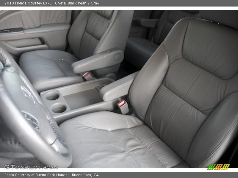 Crystal Black Pearl / Gray 2010 Honda Odyssey EX-L
