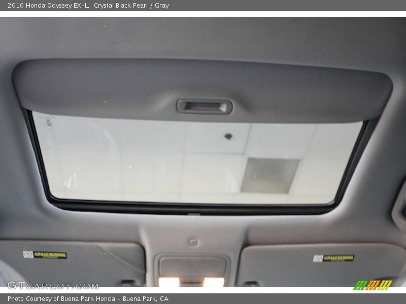 Crystal Black Pearl / Gray 2010 Honda Odyssey EX-L