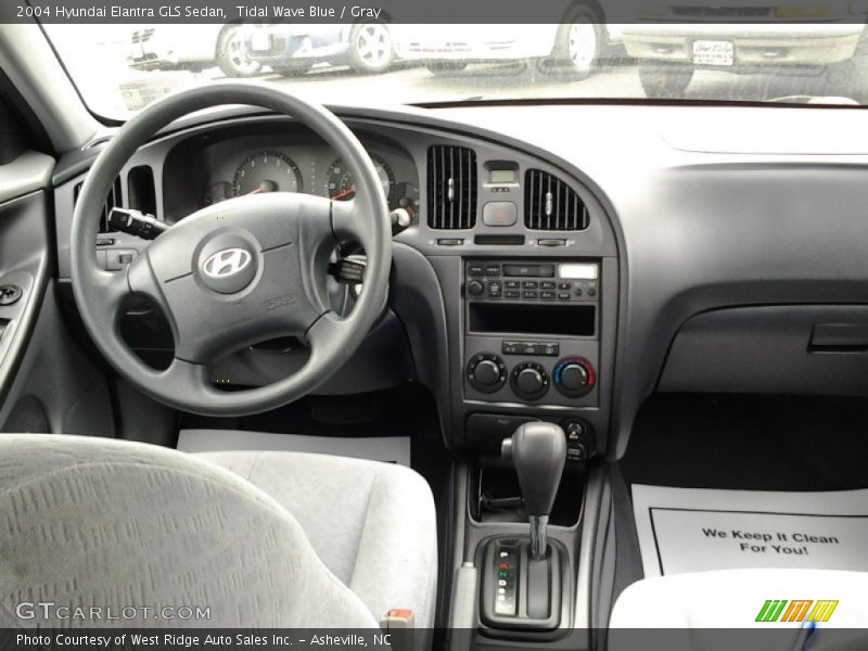 Tidal Wave Blue / Gray 2004 Hyundai Elantra GLS Sedan