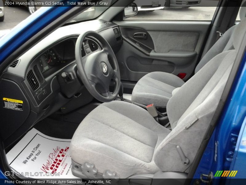 Tidal Wave Blue / Gray 2004 Hyundai Elantra GLS Sedan
