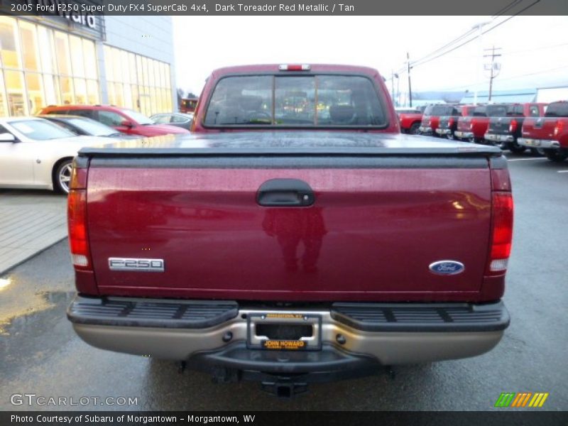 Dark Toreador Red Metallic / Tan 2005 Ford F250 Super Duty FX4 SuperCab 4x4