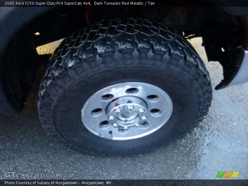 Dark Toreador Red Metallic / Tan 2005 Ford F250 Super Duty FX4 SuperCab 4x4