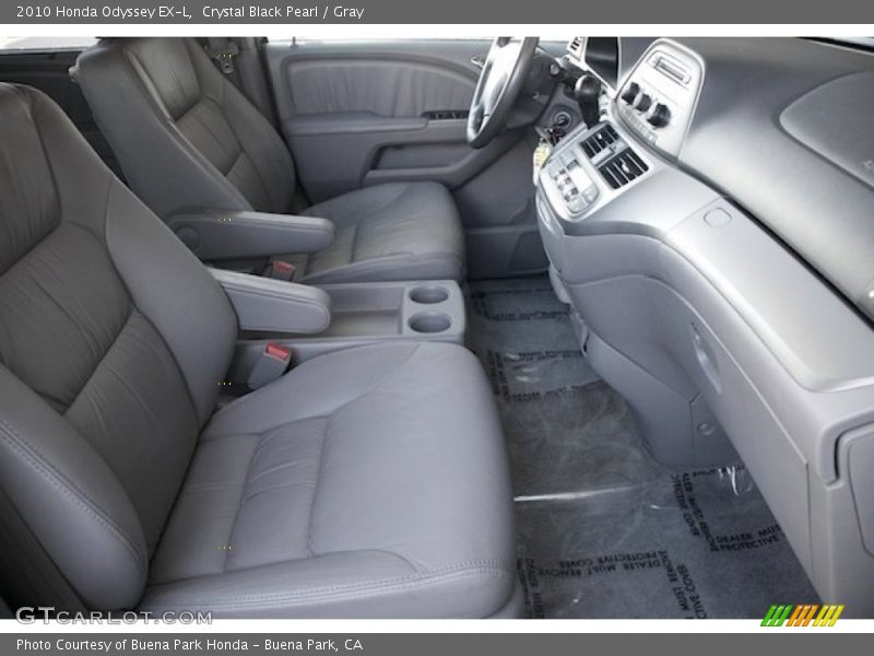 Crystal Black Pearl / Gray 2010 Honda Odyssey EX-L