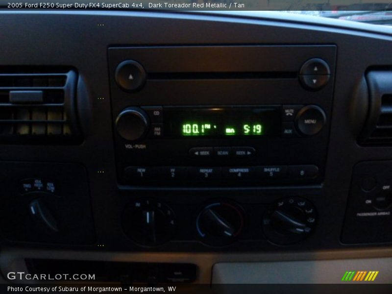 Dark Toreador Red Metallic / Tan 2005 Ford F250 Super Duty FX4 SuperCab 4x4