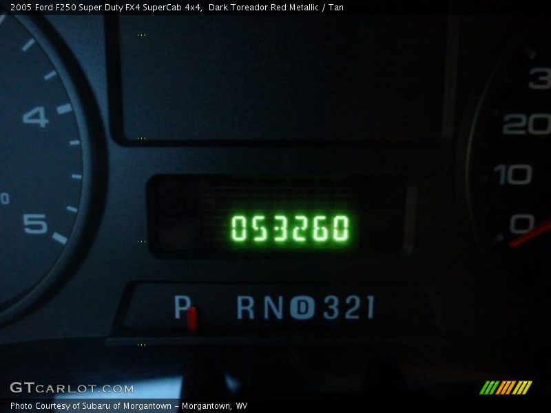 Dark Toreador Red Metallic / Tan 2005 Ford F250 Super Duty FX4 SuperCab 4x4