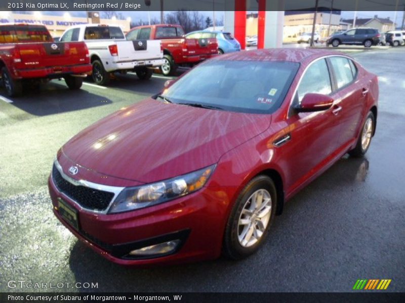 Remington Red / Beige 2013 Kia Optima LX