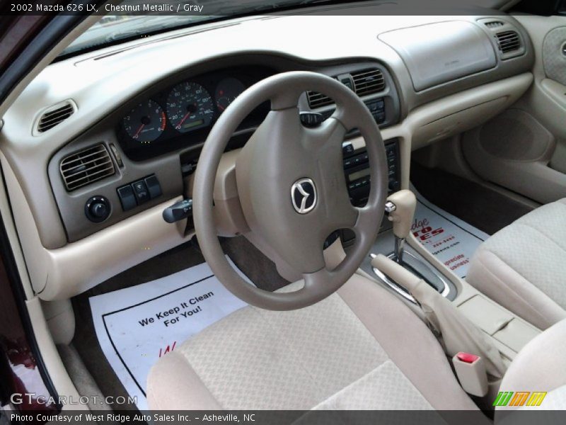 Chestnut Metallic / Gray 2002 Mazda 626 LX