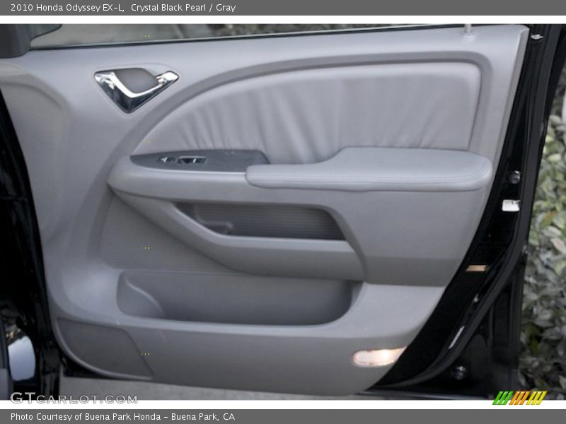 Crystal Black Pearl / Gray 2010 Honda Odyssey EX-L