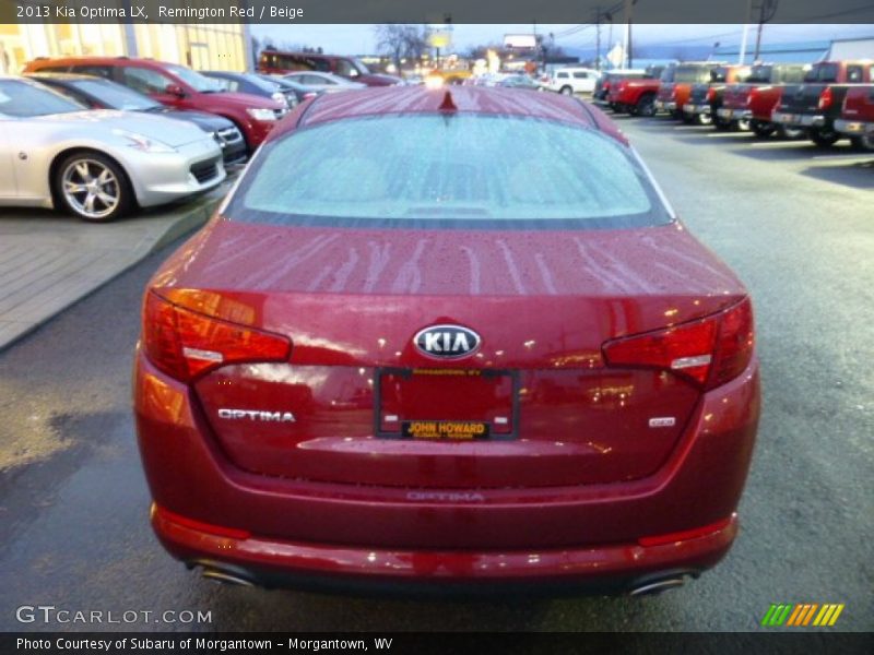 Remington Red / Beige 2013 Kia Optima LX