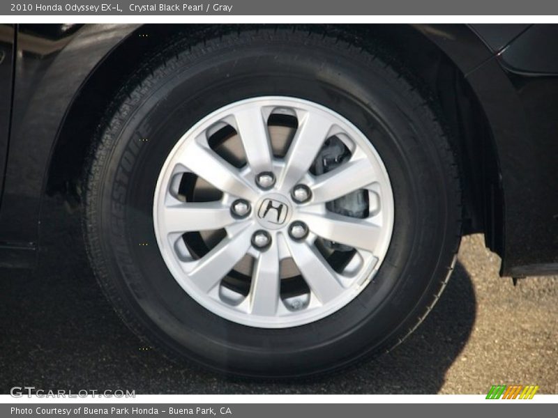 Crystal Black Pearl / Gray 2010 Honda Odyssey EX-L