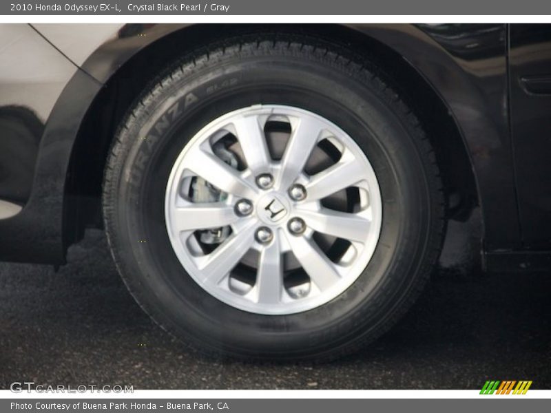 Crystal Black Pearl / Gray 2010 Honda Odyssey EX-L