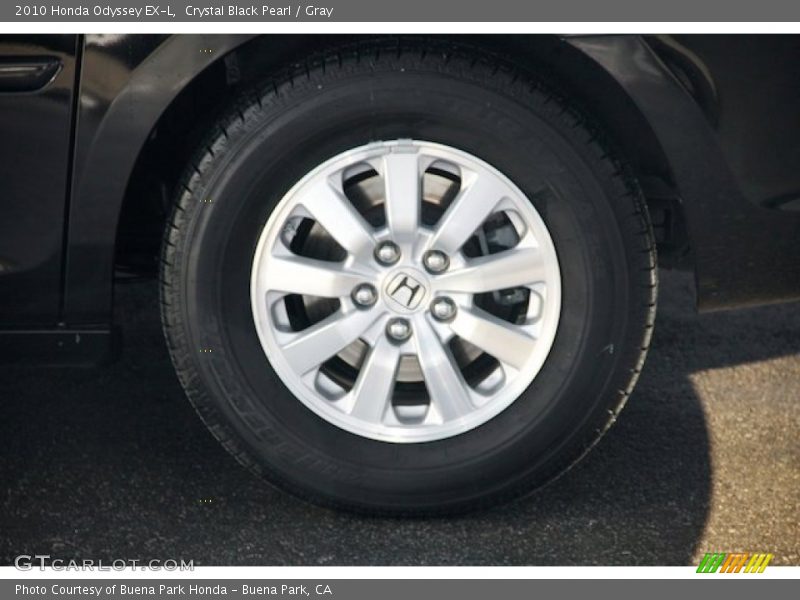 Crystal Black Pearl / Gray 2010 Honda Odyssey EX-L