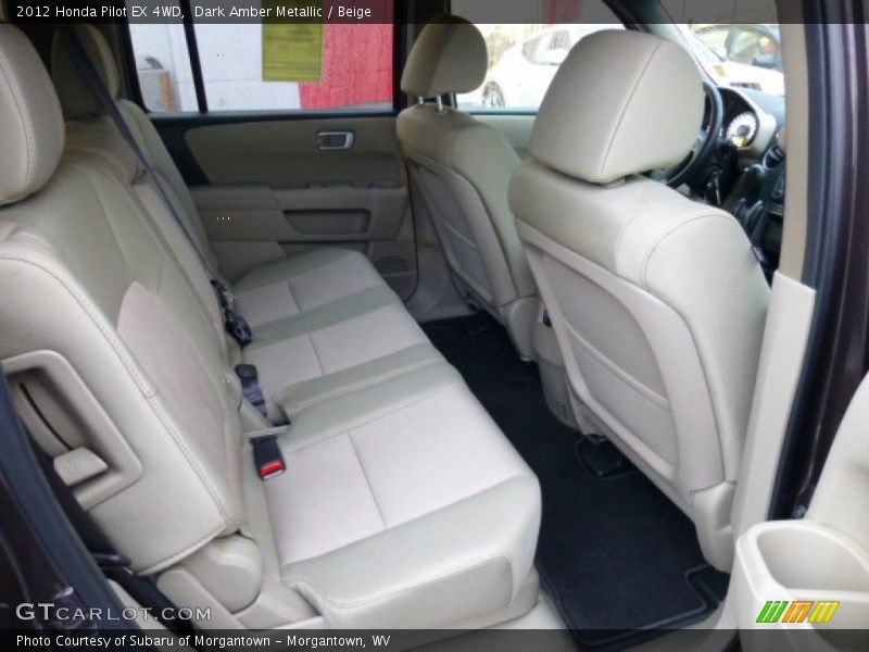 Rear Seat of 2012 Pilot EX 4WD