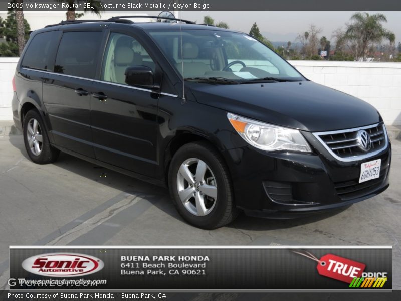 Nocturne Black Metallic / Ceylon Beige 2009 Volkswagen Routan SEL