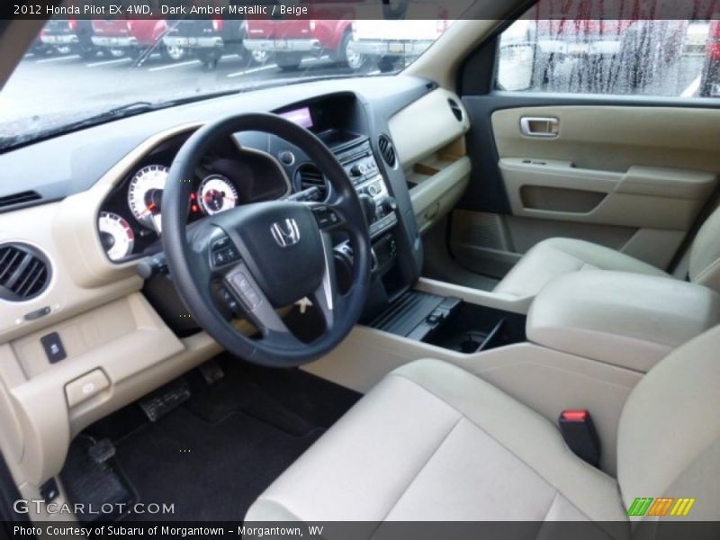 Beige Interior - 2012 Pilot EX 4WD 