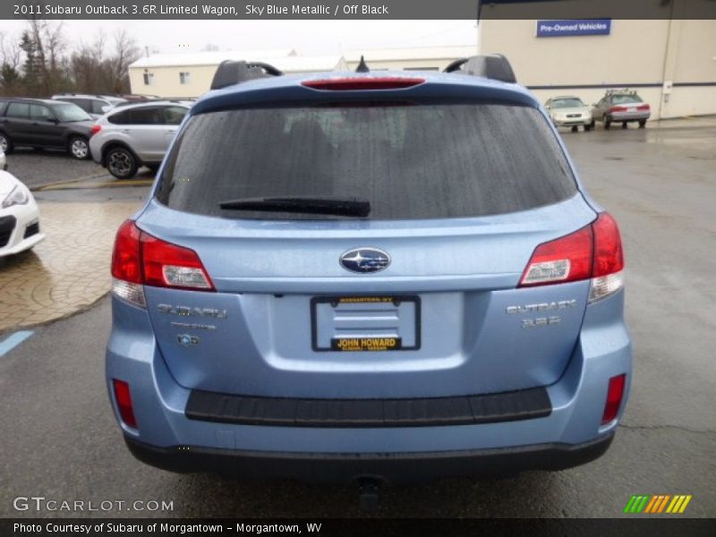 Sky Blue Metallic / Off Black 2011 Subaru Outback 3.6R Limited Wagon