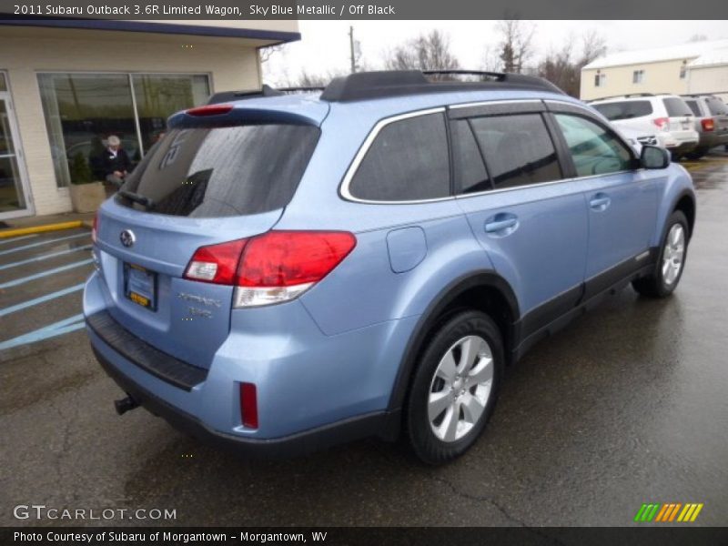 Sky Blue Metallic / Off Black 2011 Subaru Outback 3.6R Limited Wagon