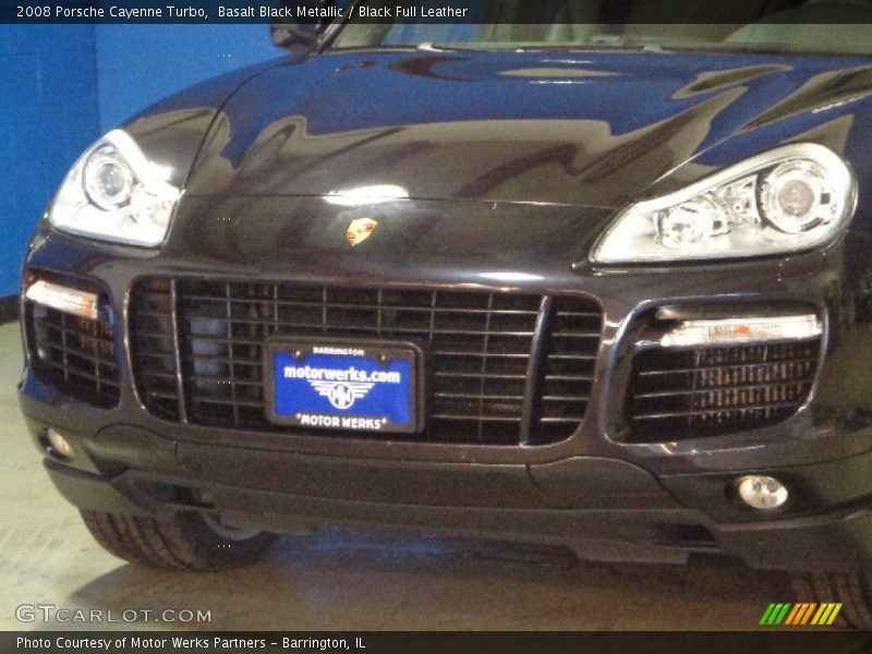 Basalt Black Metallic / Black Full Leather 2008 Porsche Cayenne Turbo