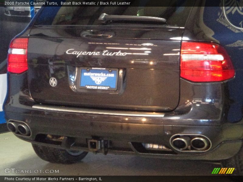 Basalt Black Metallic / Black Full Leather 2008 Porsche Cayenne Turbo