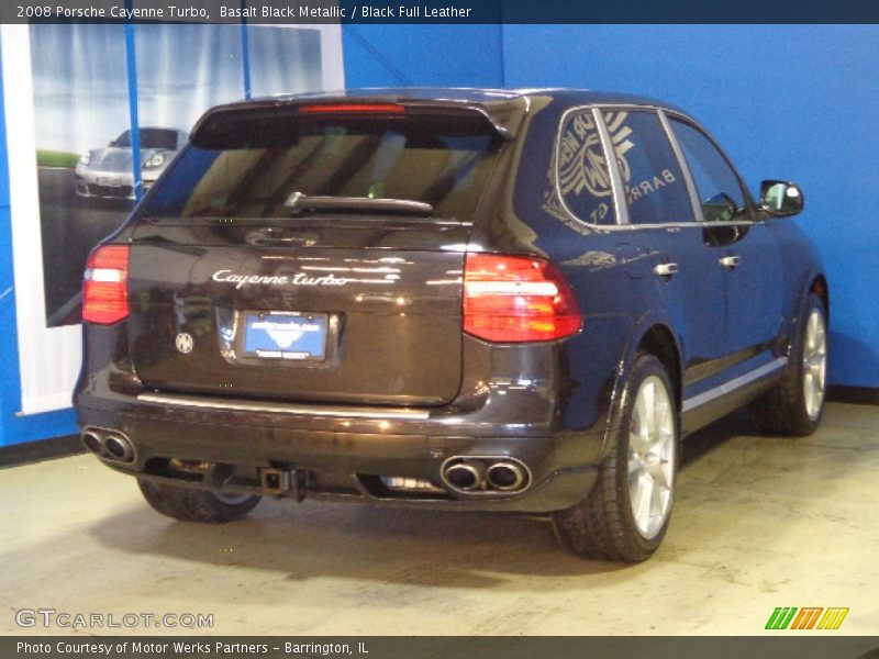 Basalt Black Metallic / Black Full Leather 2008 Porsche Cayenne Turbo