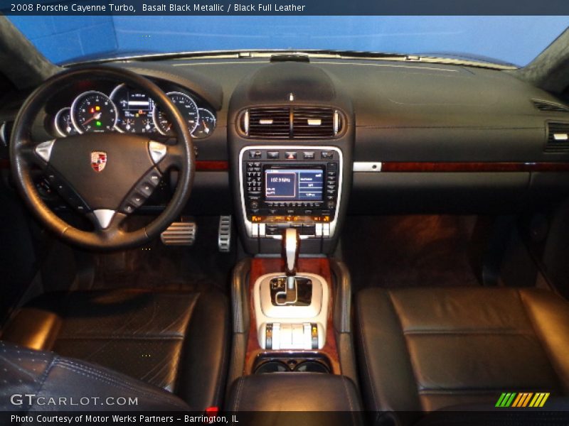 Basalt Black Metallic / Black Full Leather 2008 Porsche Cayenne Turbo