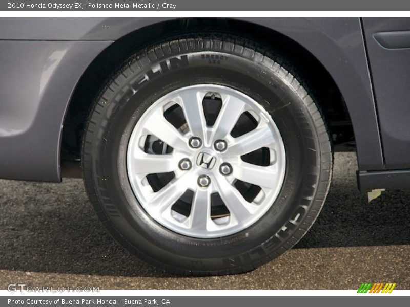 Polished Metal Metallic / Gray 2010 Honda Odyssey EX