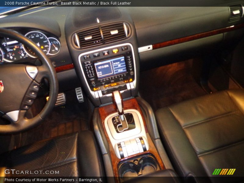 Basalt Black Metallic / Black Full Leather 2008 Porsche Cayenne Turbo