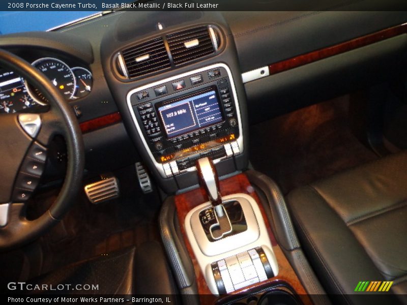 Basalt Black Metallic / Black Full Leather 2008 Porsche Cayenne Turbo