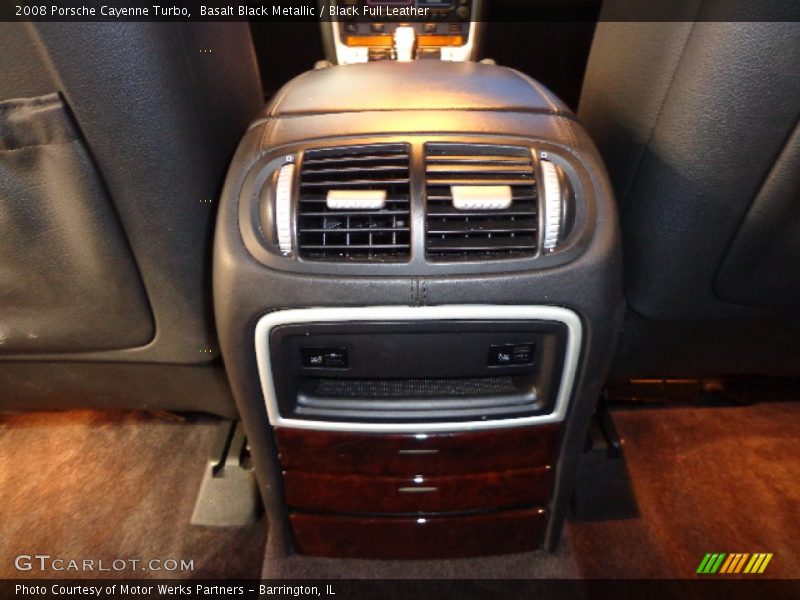 Basalt Black Metallic / Black Full Leather 2008 Porsche Cayenne Turbo