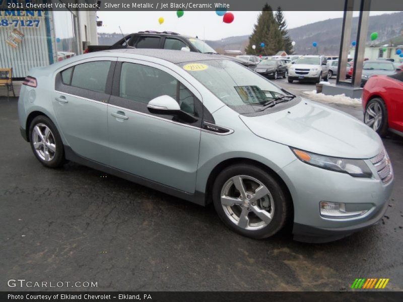 Silver Ice Metallic / Jet Black/Ceramic White 2011 Chevrolet Volt Hatchback