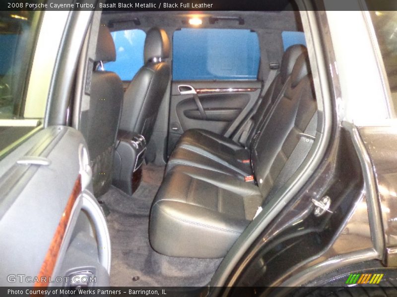 Basalt Black Metallic / Black Full Leather 2008 Porsche Cayenne Turbo