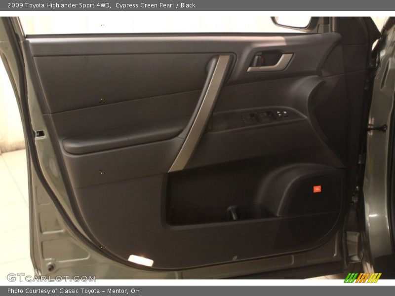 Cypress Green Pearl / Black 2009 Toyota Highlander Sport 4WD