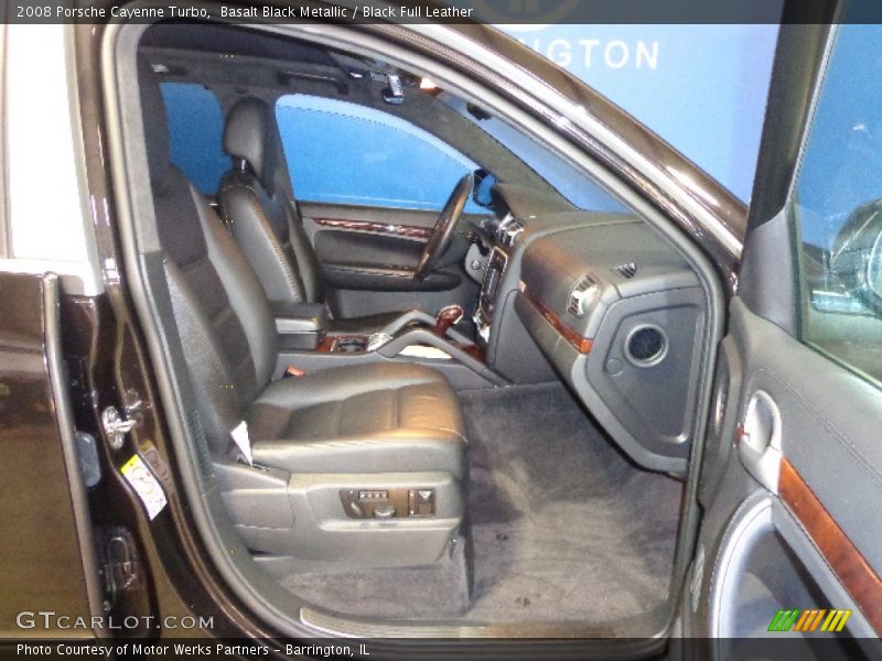 Basalt Black Metallic / Black Full Leather 2008 Porsche Cayenne Turbo