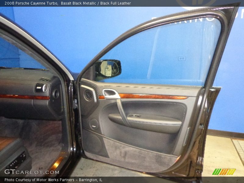 Basalt Black Metallic / Black Full Leather 2008 Porsche Cayenne Turbo