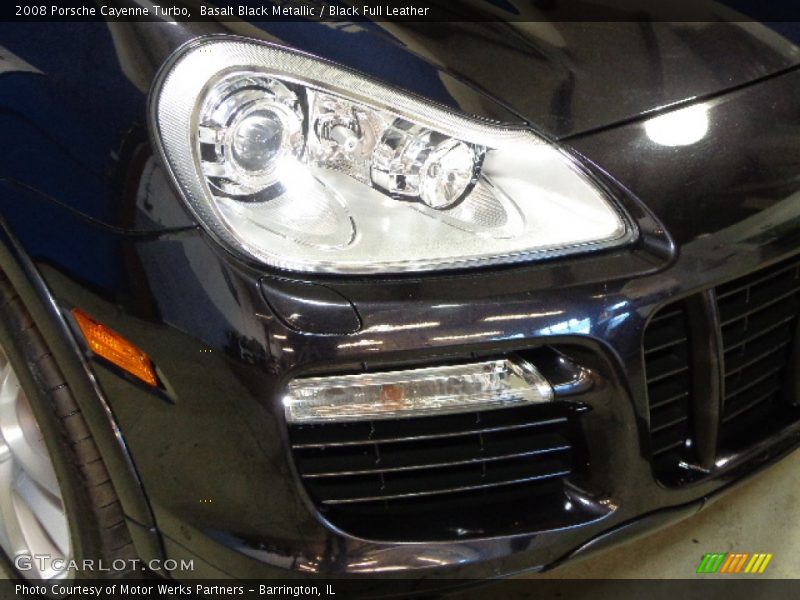 Basalt Black Metallic / Black Full Leather 2008 Porsche Cayenne Turbo