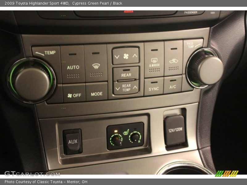 Cypress Green Pearl / Black 2009 Toyota Highlander Sport 4WD