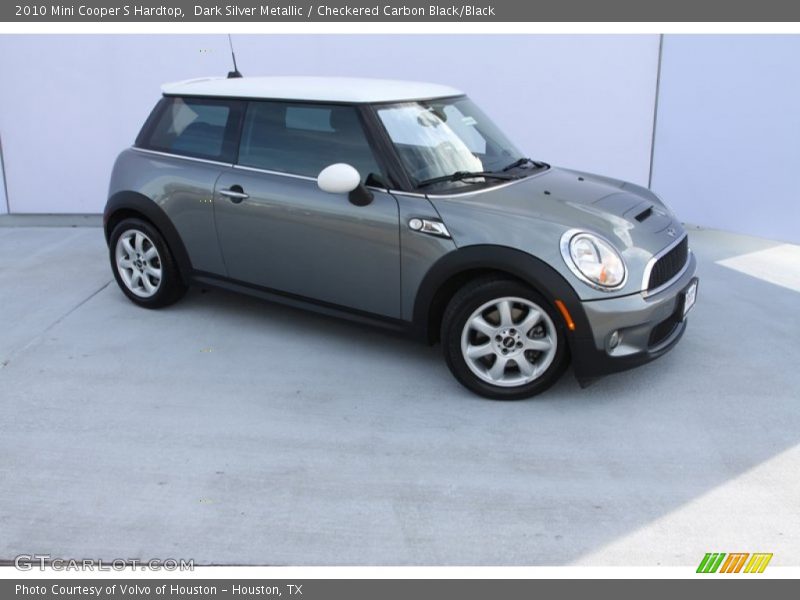 Dark Silver Metallic / Checkered Carbon Black/Black 2010 Mini Cooper S Hardtop
